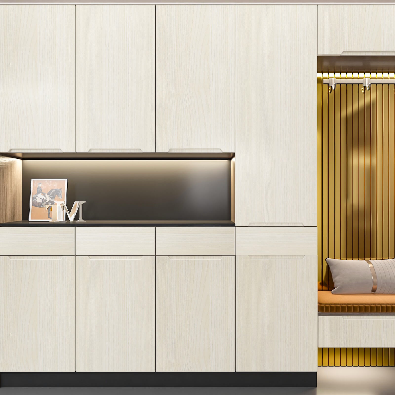    faux-white-wood-grain-winyl-stick-on-wall-shelf-decor