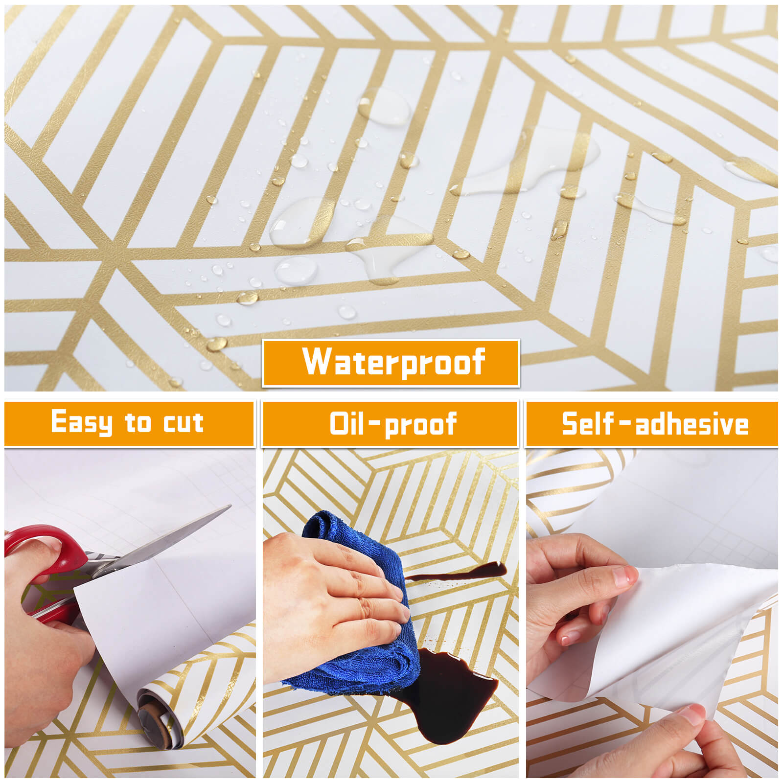 gold-geometric-hexagon-contact-paper-features-water-and-oil-proof-easy-to-cut