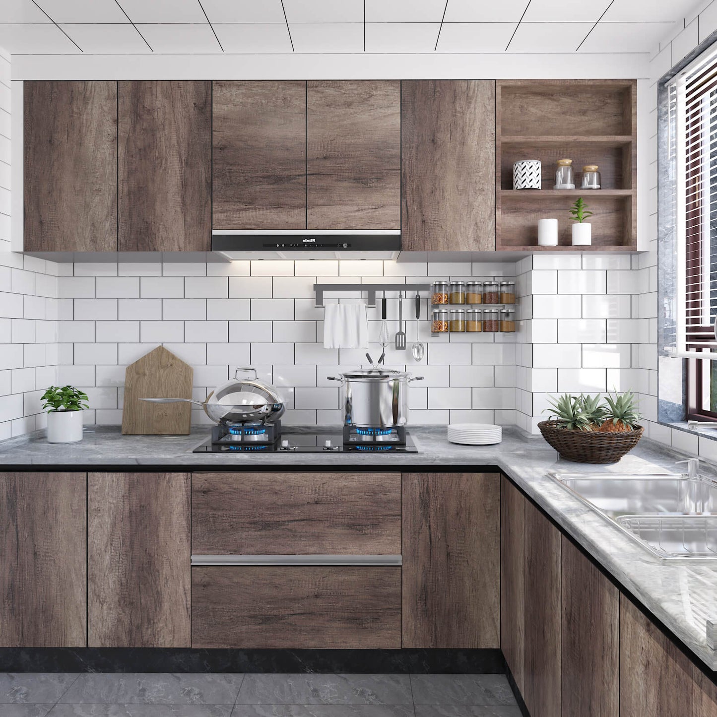     light-brown-rustic-wood-grain-vinyl-sticker-for-kitchen-cabinets