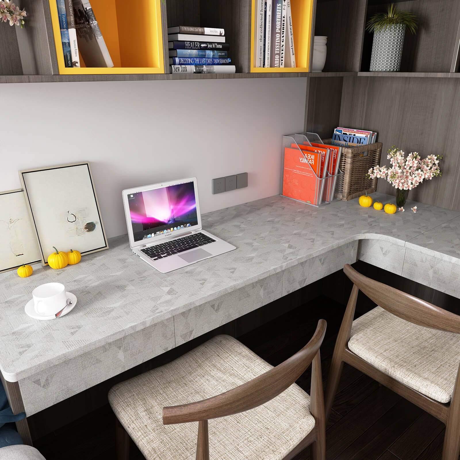 light-grey-grasscloth-contact-paper-stick-on-desk-countertips