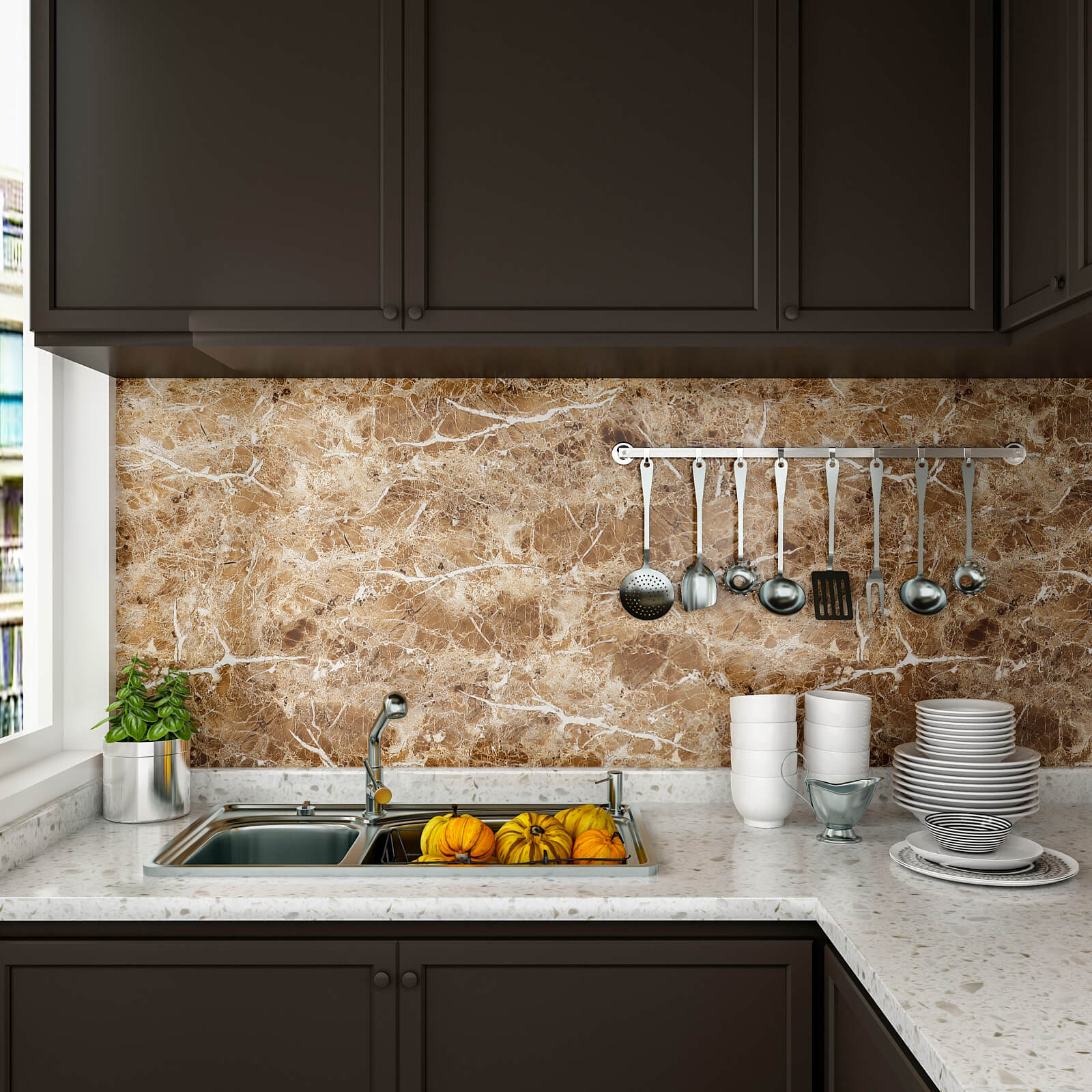 peel-and-stick-brown-marble-wallpaper-for-kitchen-backsplash