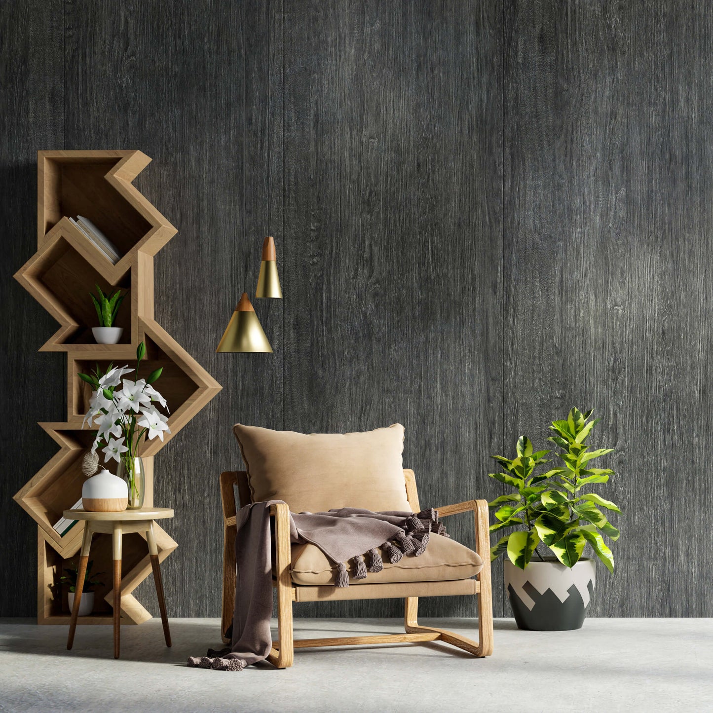 peel-and-stick-dark-grey-wood-wall-covering