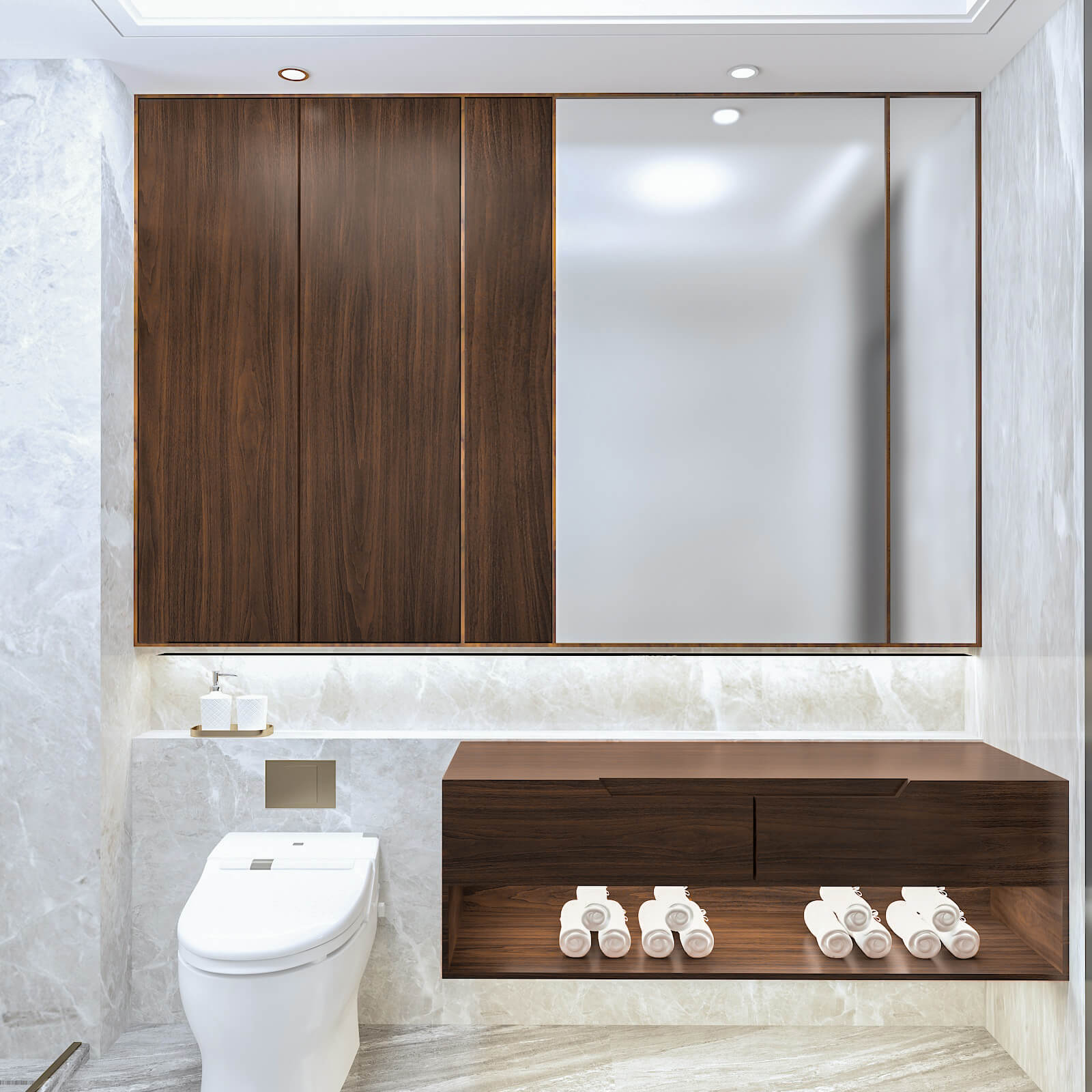     peel-and-stick-walnut-wood-bathroom-decor-to-cabinet