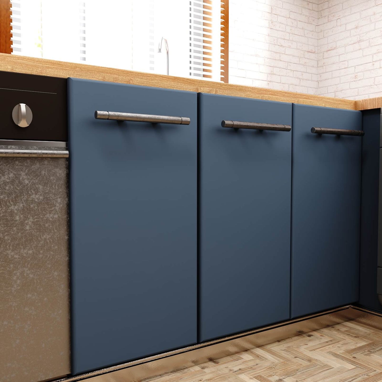 plain-color-dark-blue-paper-sticker-for-kitchen-cabinets