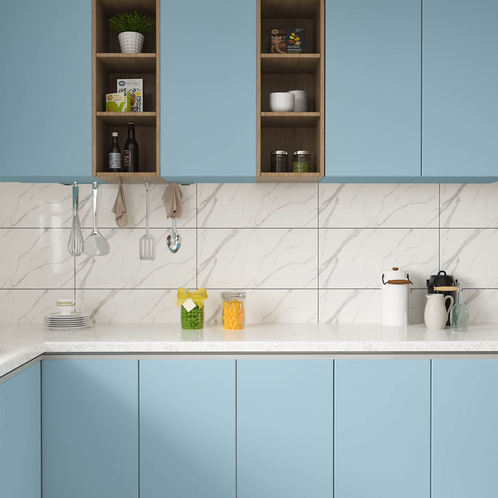 plain-color-ocean-blue-paper-sticker-for-kitchen-cabinets