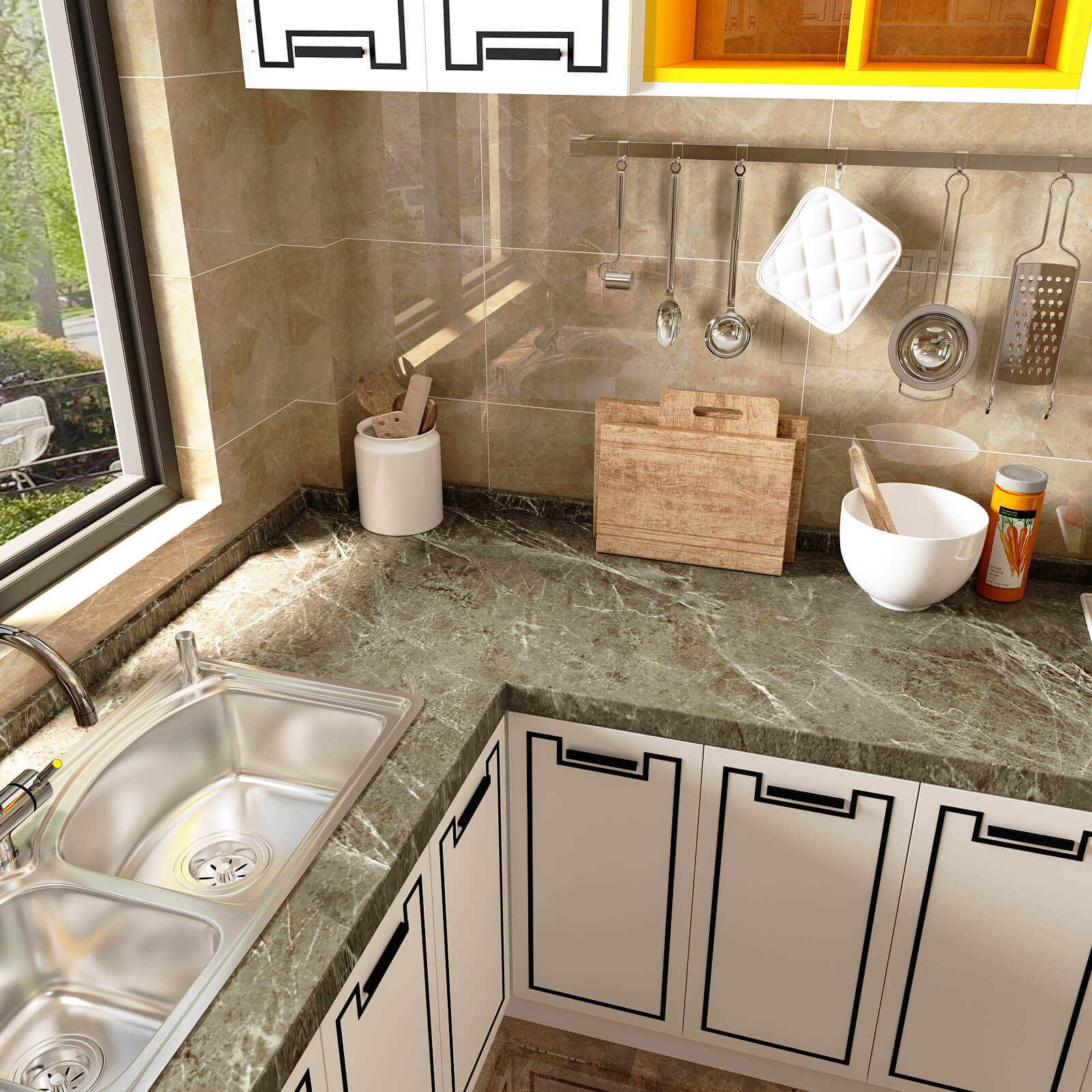 removable-browm-marble-look-wall-paper-roll-for-kitchen-countertops