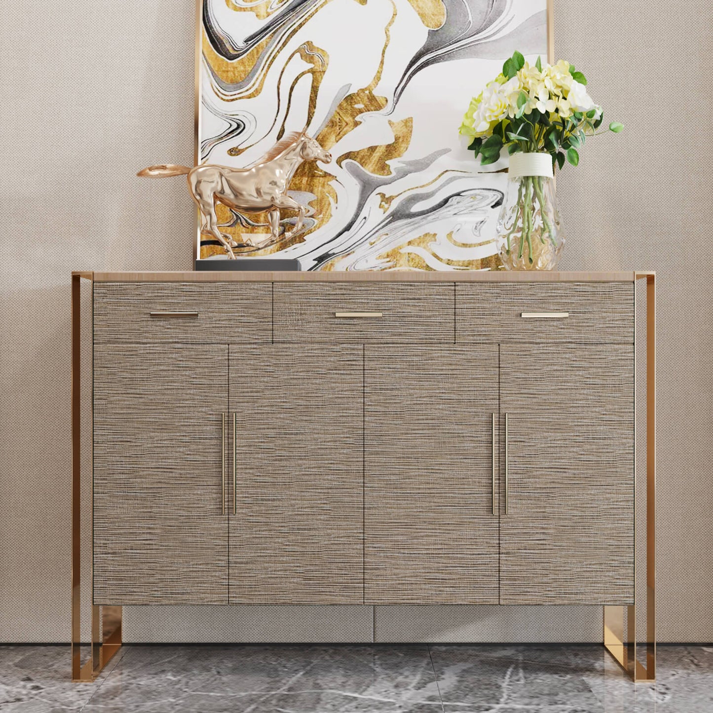 removable-contact-paper-brown-linen-for-cabinets