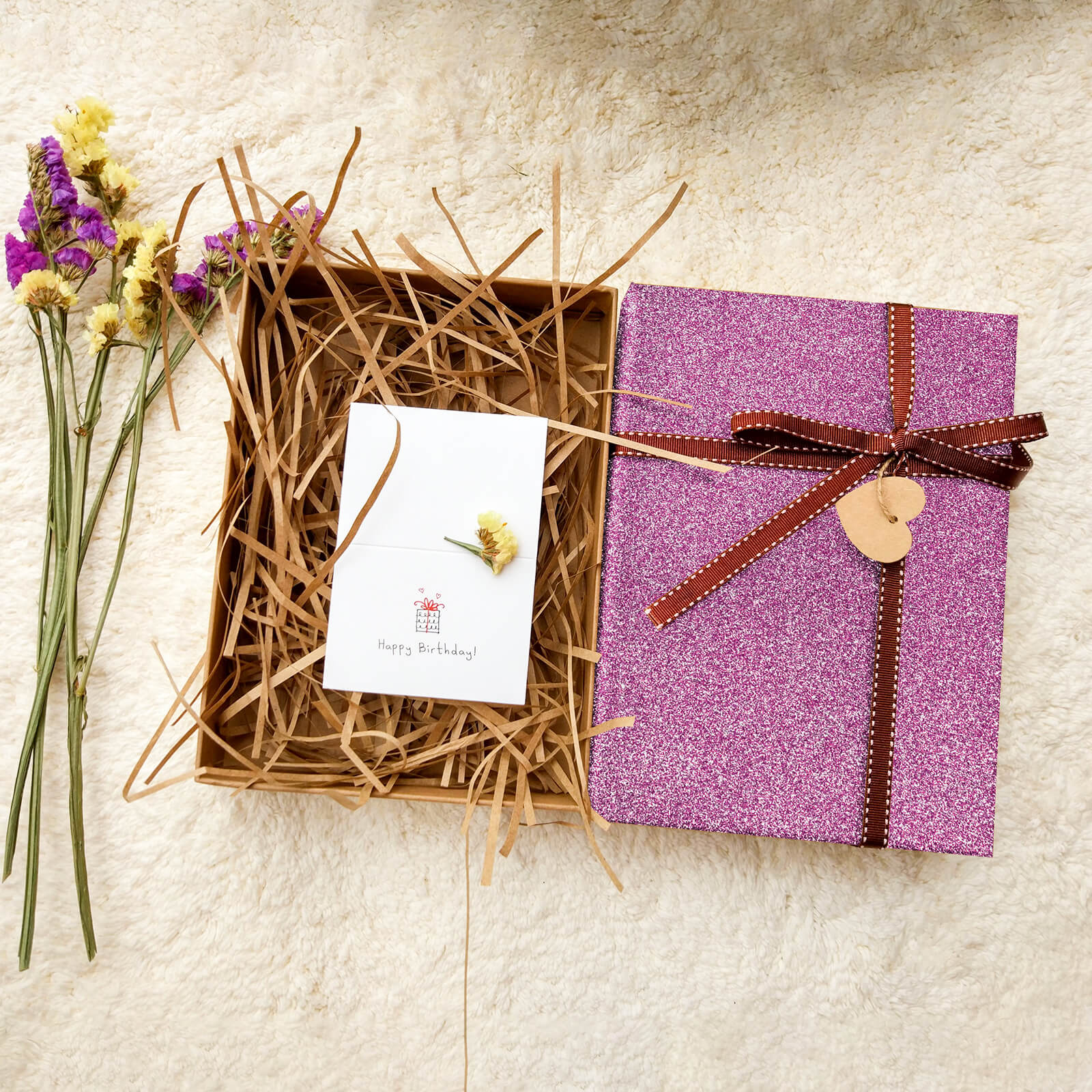 removable-purple-glitter-vinyl-to-diy-gift-box