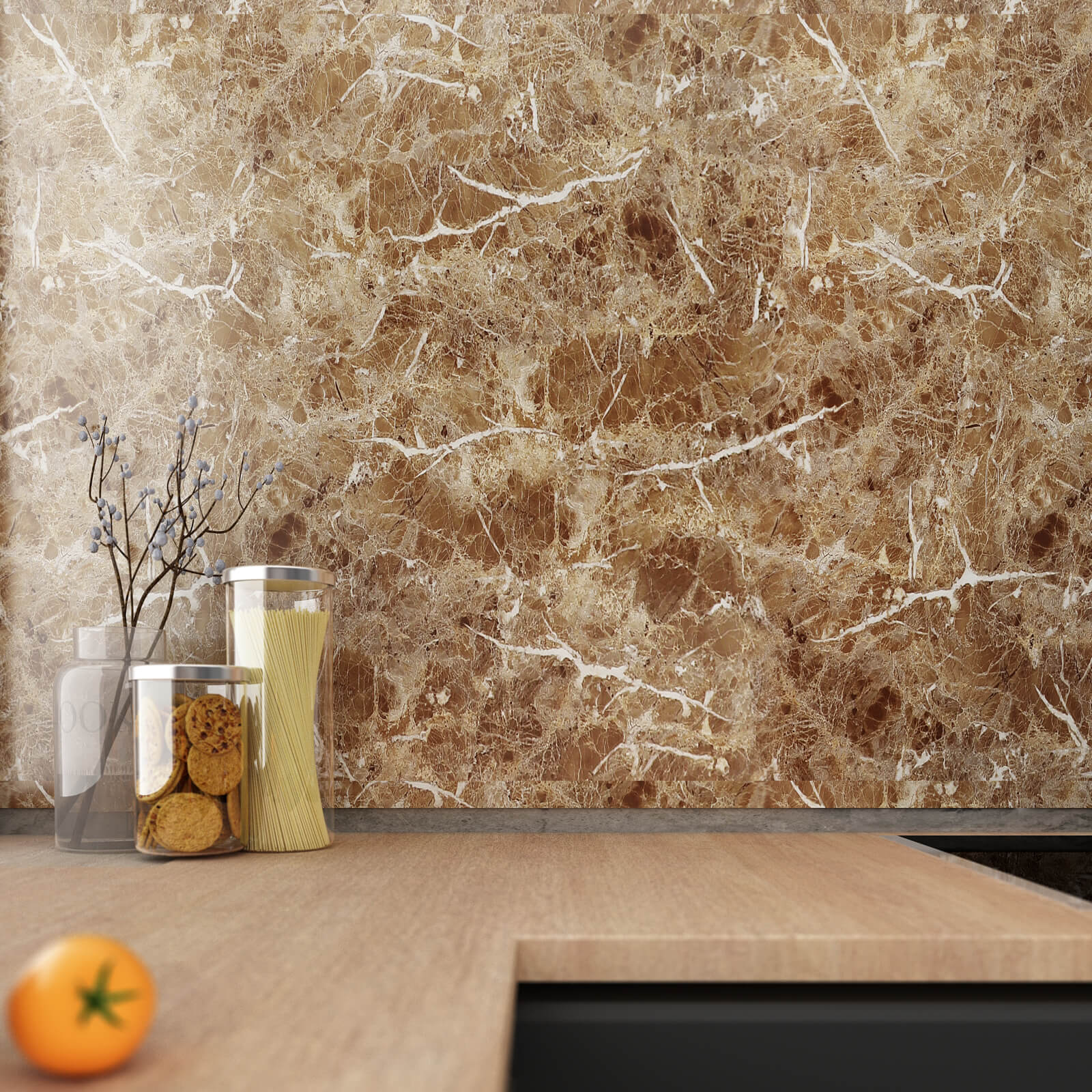 self-adhesive-brown-marblewall-covering-for-kitchen