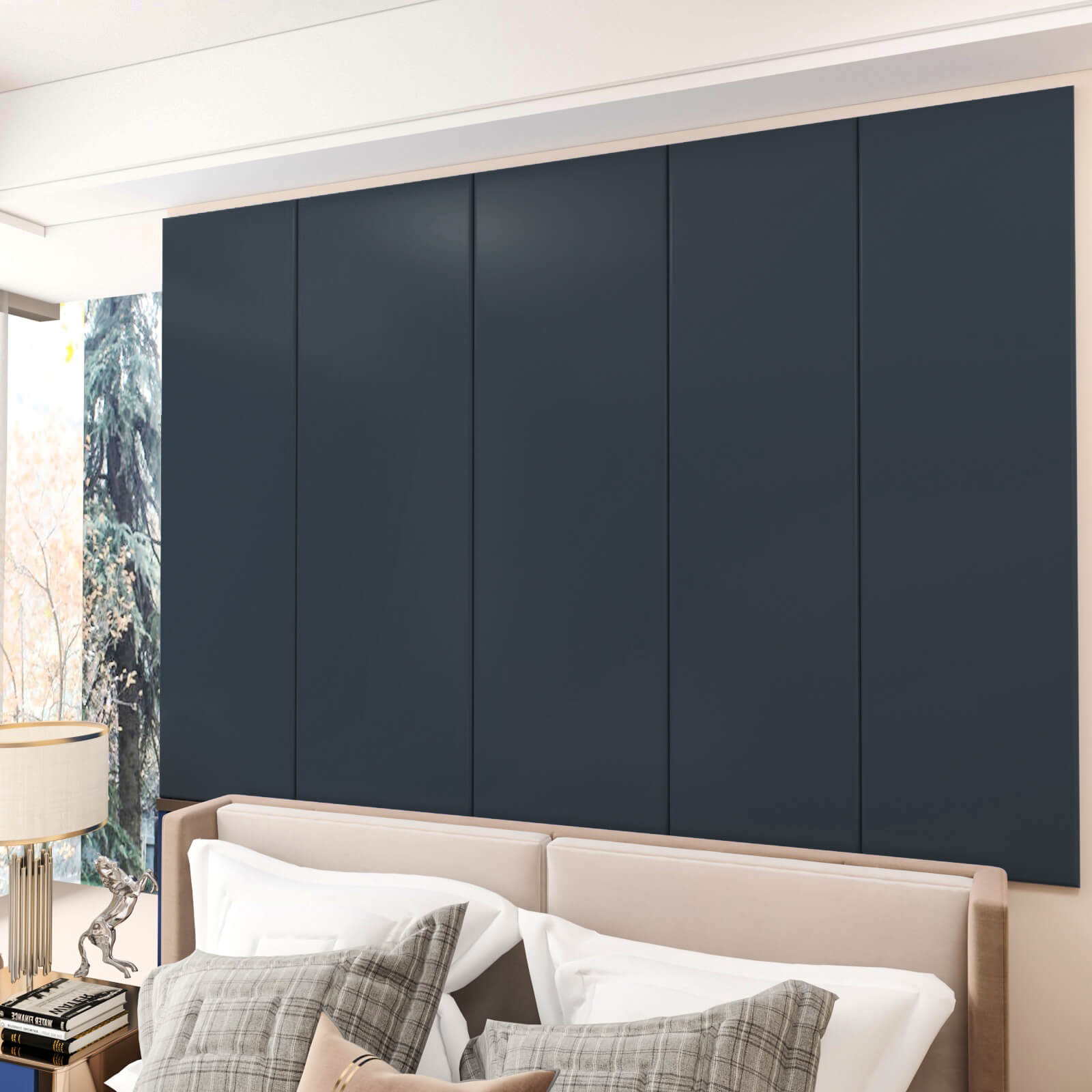 self-adhesive-daek-blue-accent-wall-paper-for-bedroom-large-size