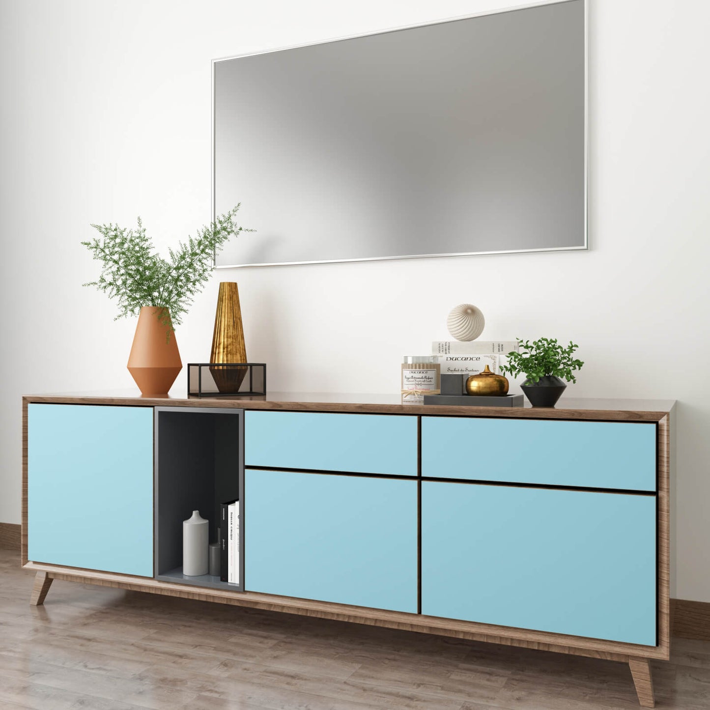 solid-color-light-blue-paper-roll-sticke-on-cabinets