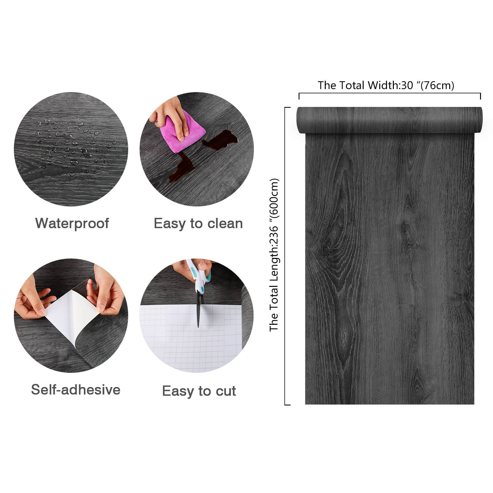    30in-wide-236in-long-gray-wood-contact-paper-roll