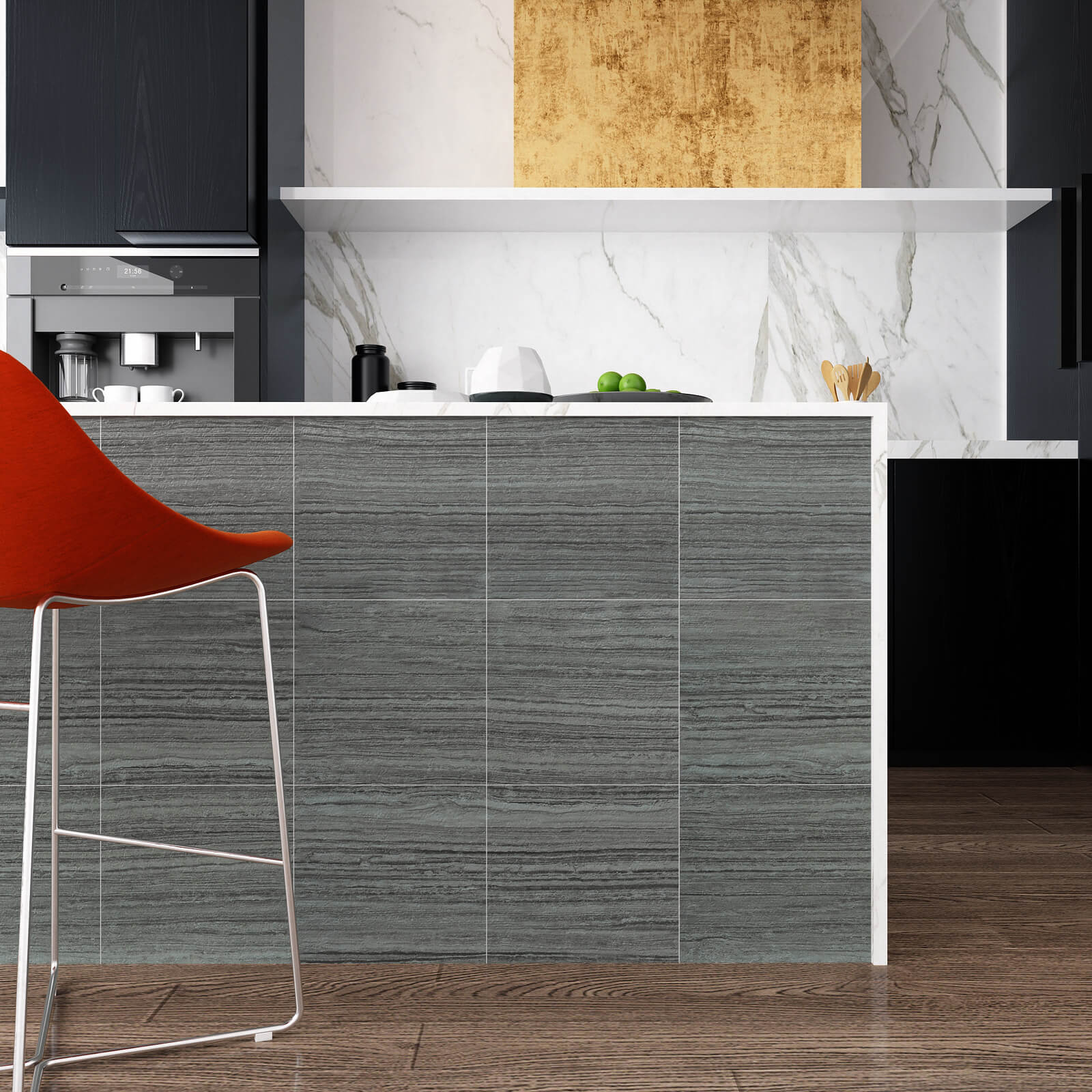    adhesive-tile-stickers-for-kitchen-island-decorative-grey-wood-look