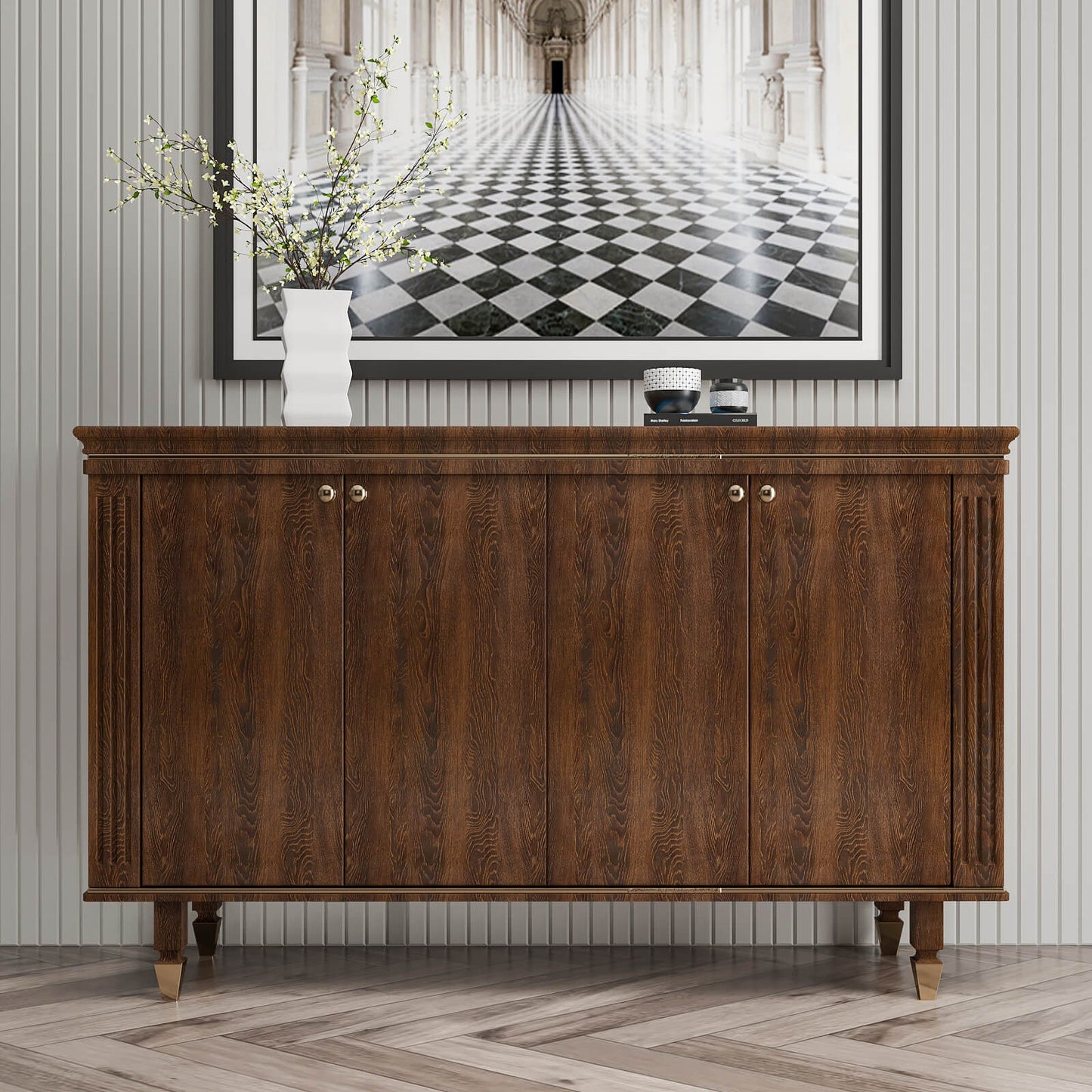 brown-wood-grain-vinyl-paper-decorative-for-cabinets