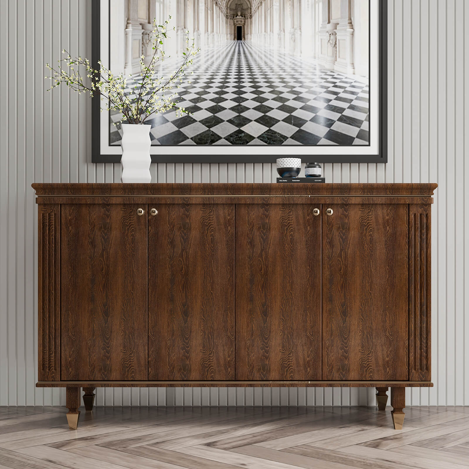 brown-wood-grain-vinyl-paper-decorative-for-cabinets