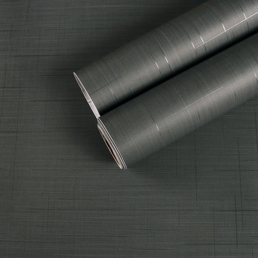     chihut-dark-grey-grasscloth-wallpaper