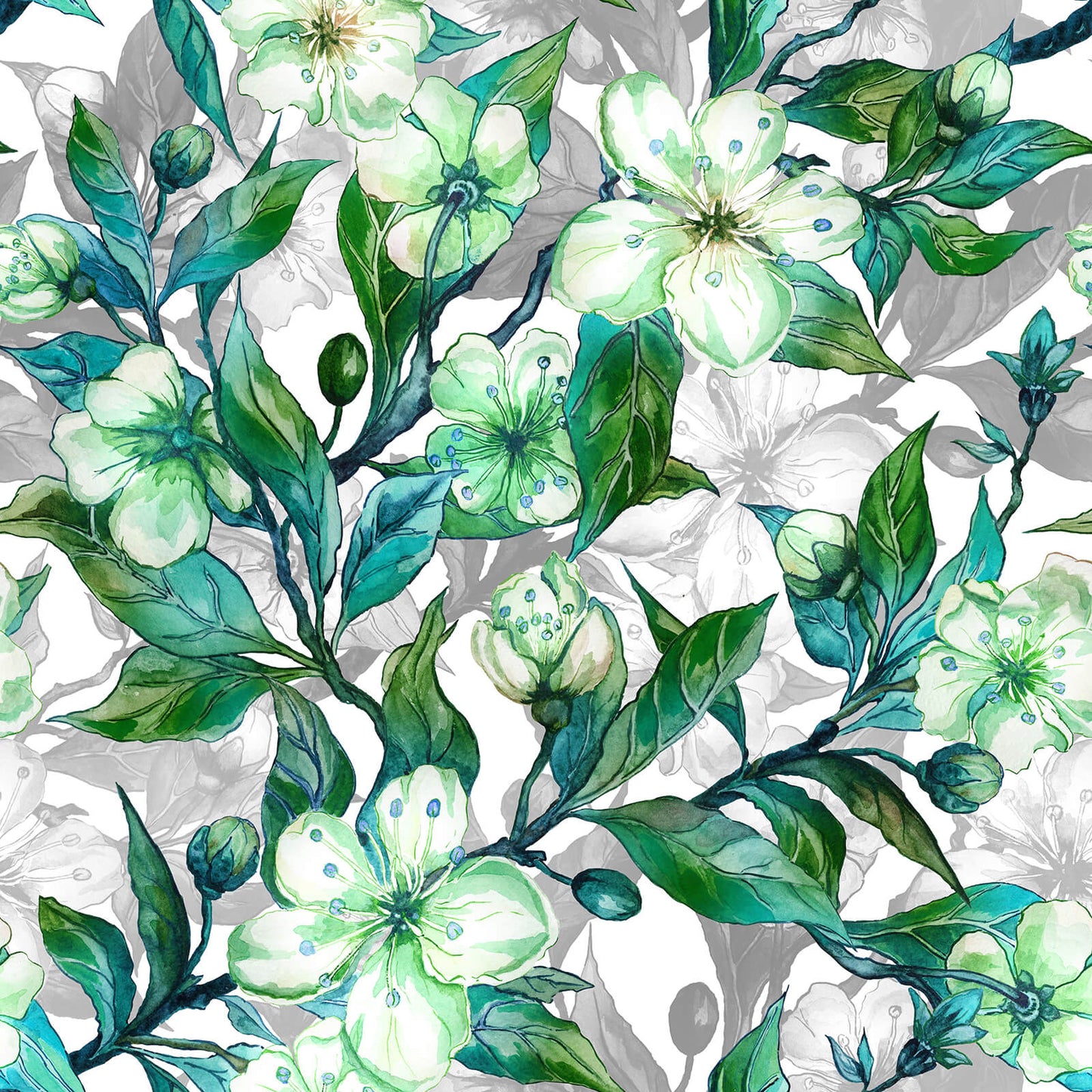    chihut-green-floral-peel-and-stick-wallpaper