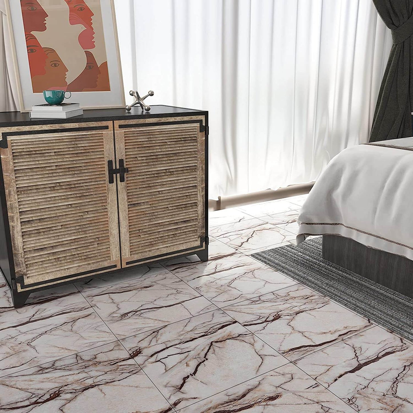     classic-cracked-grey-marble-tile-sticker-for-bedroom