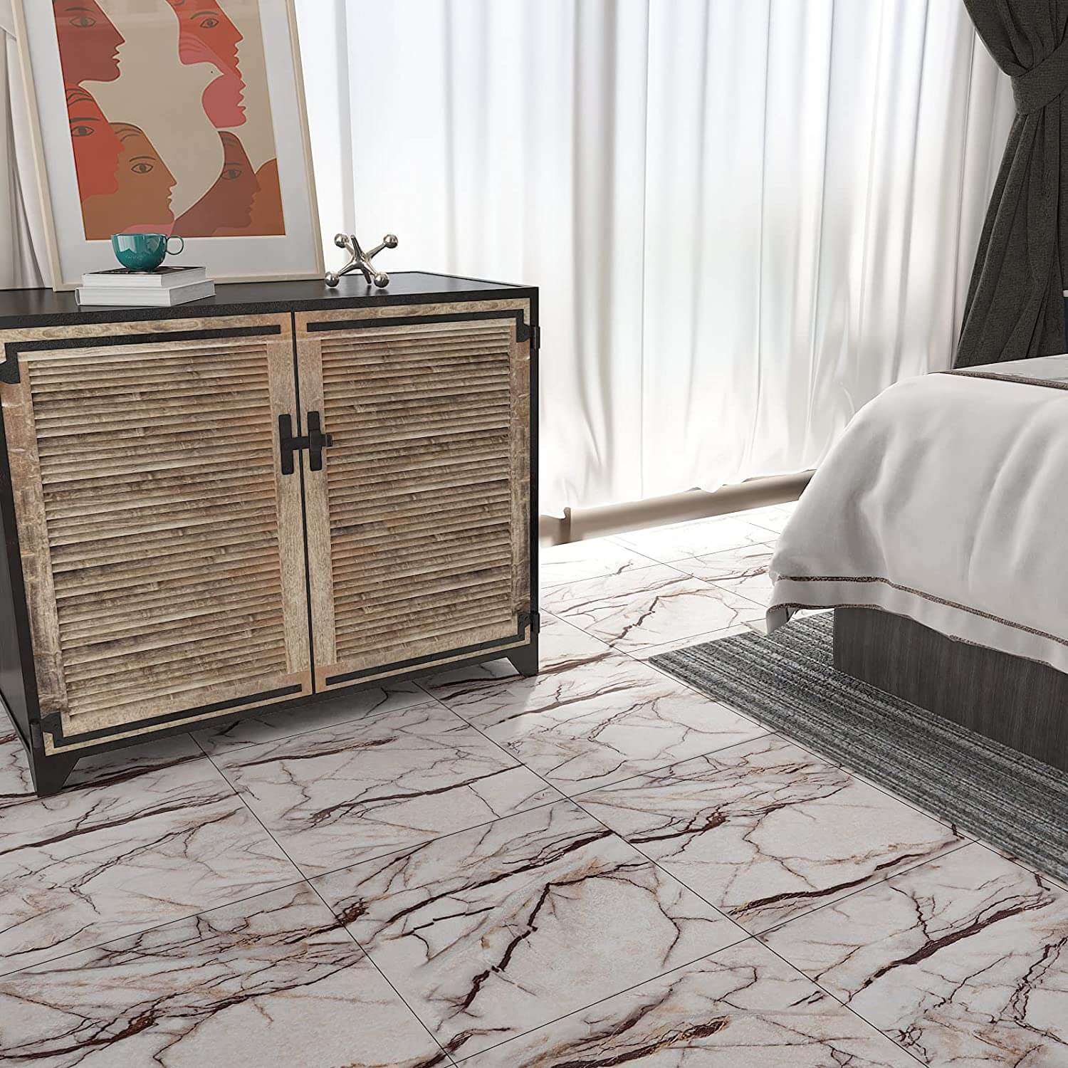     classic-cracked-grey-marble-tile-sticker-for-bedroom