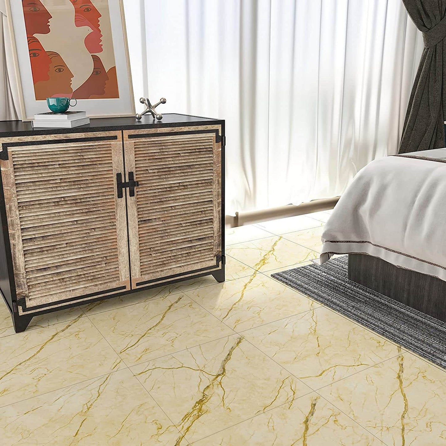    classic-cracked-yellow-marble-tile-sticker-for-bedroom