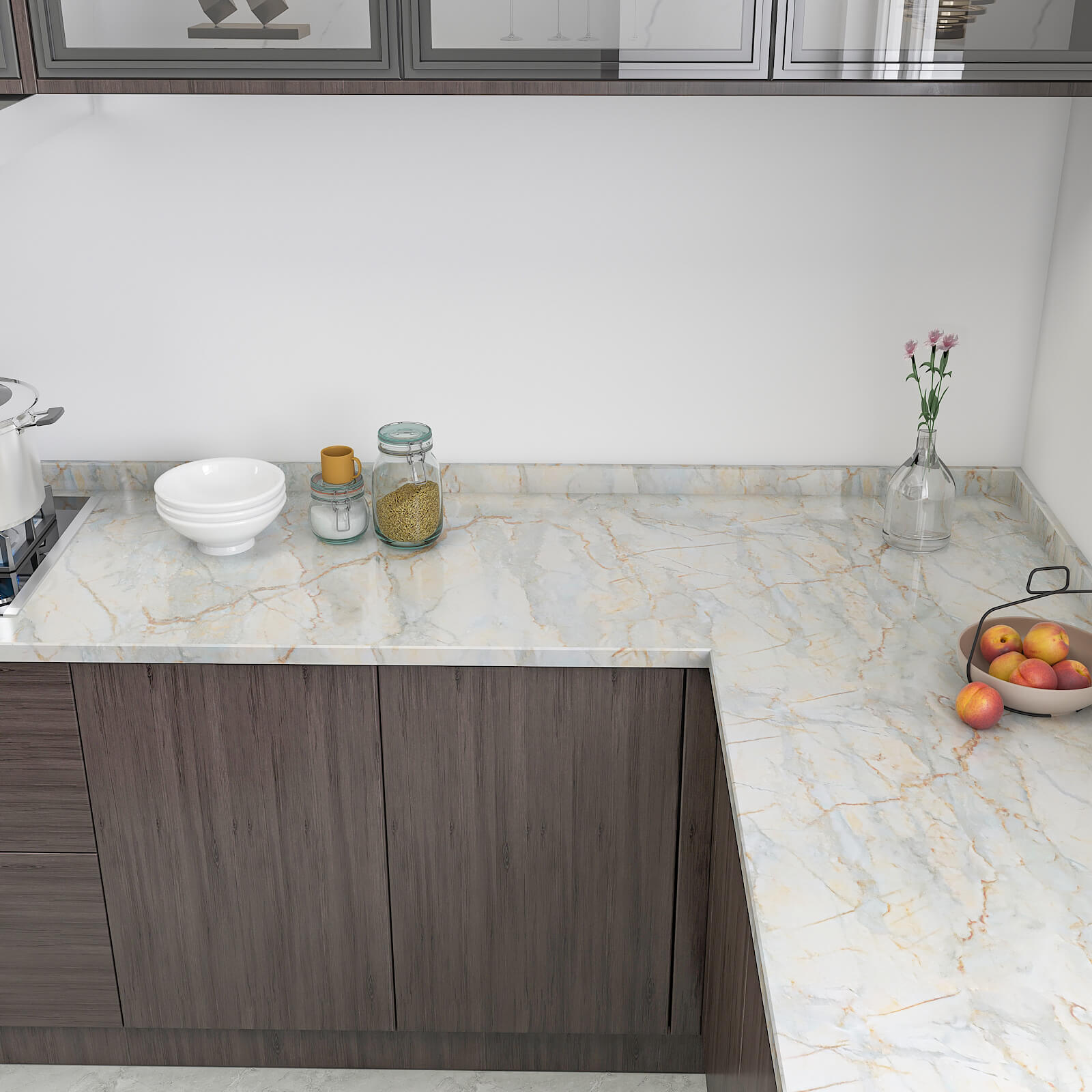 cream-marble-wallpaper-for-kitchen-countertops
