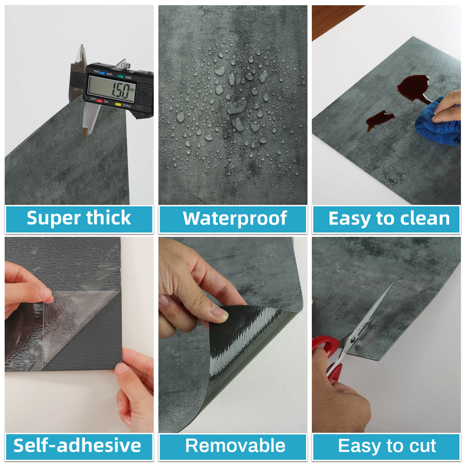     dark-grey-concrete-tile-sticker-features-easy-to-cut-apply-clean-and-reomove