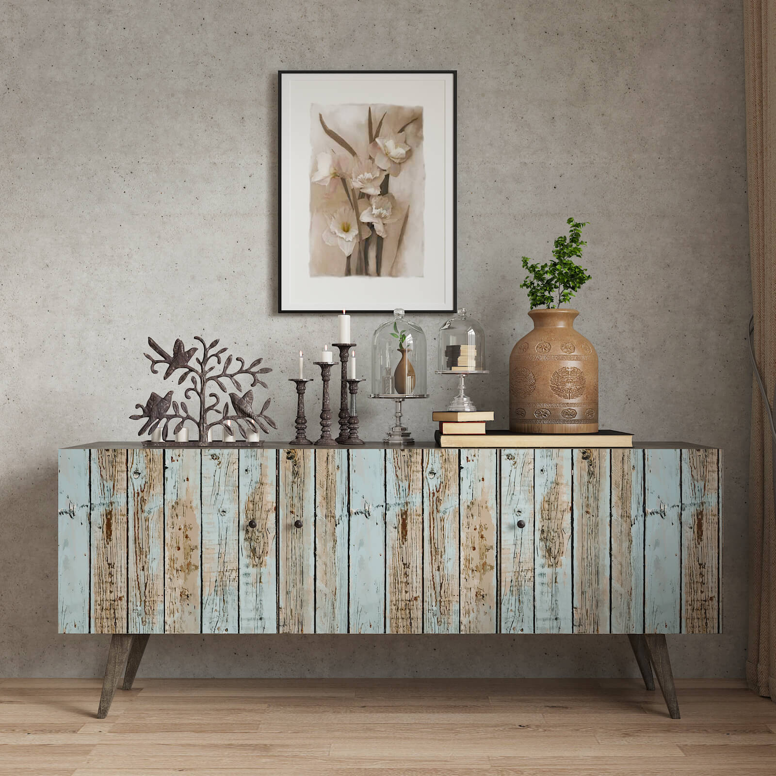 decorative-blue-shiplap-contact-paper-for-cabinets
