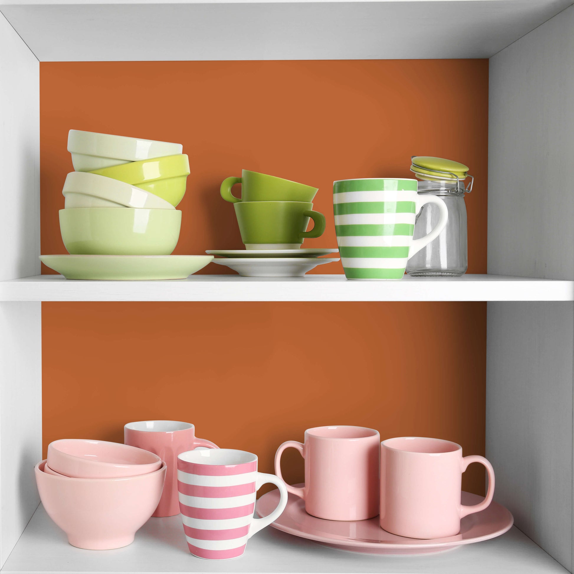 decorative-orange-adhesive-wall-paper-for-shelf-liner