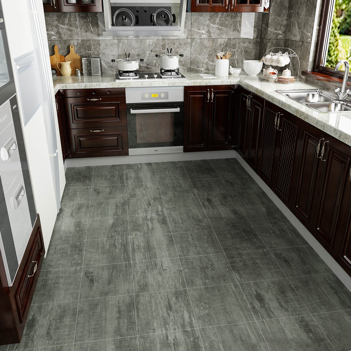 distressed-grey-concrete-oil-proof-marble-tiles-for-kitchen-floor