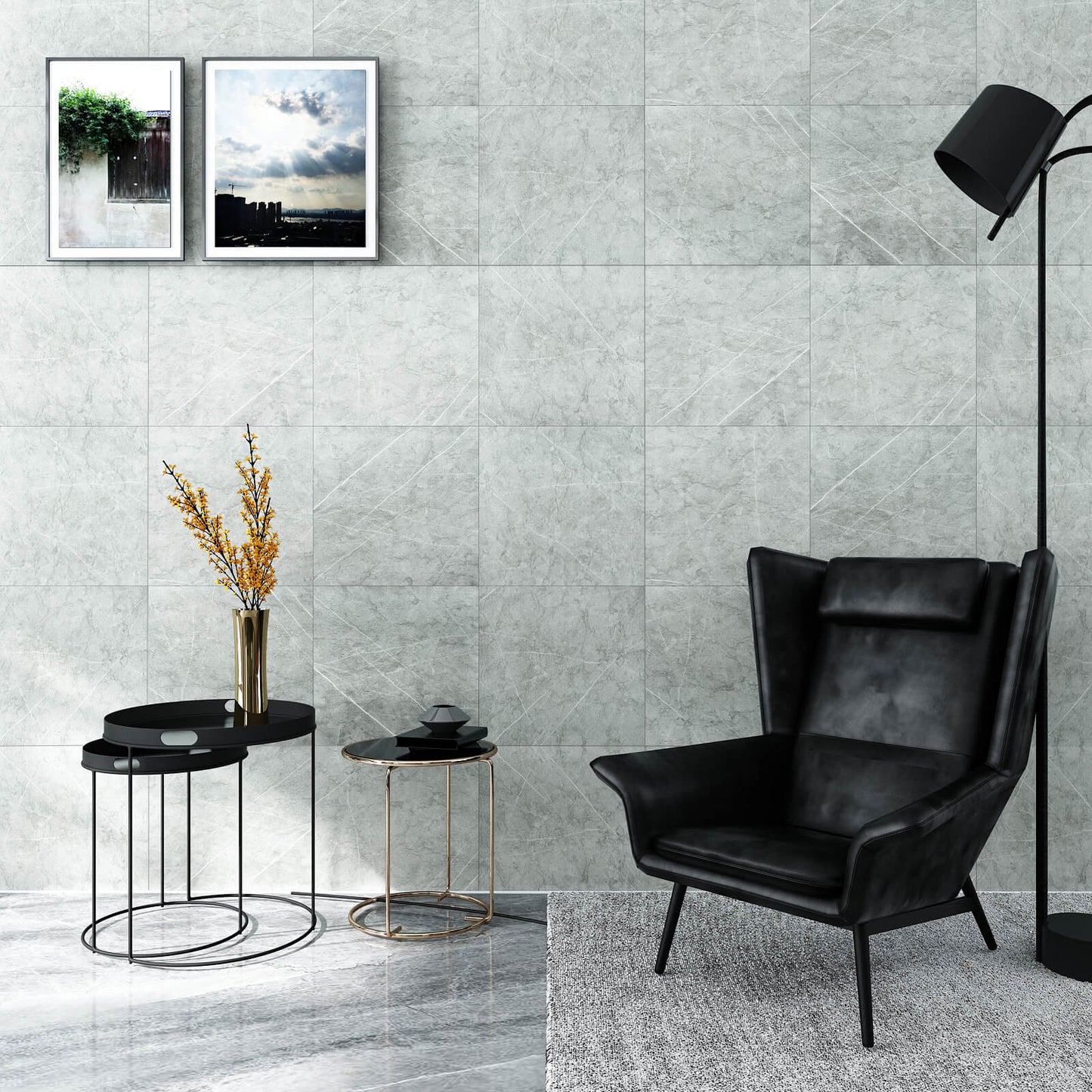    distressed-light-grey-marble-vinyl-tile-stick-on-wall