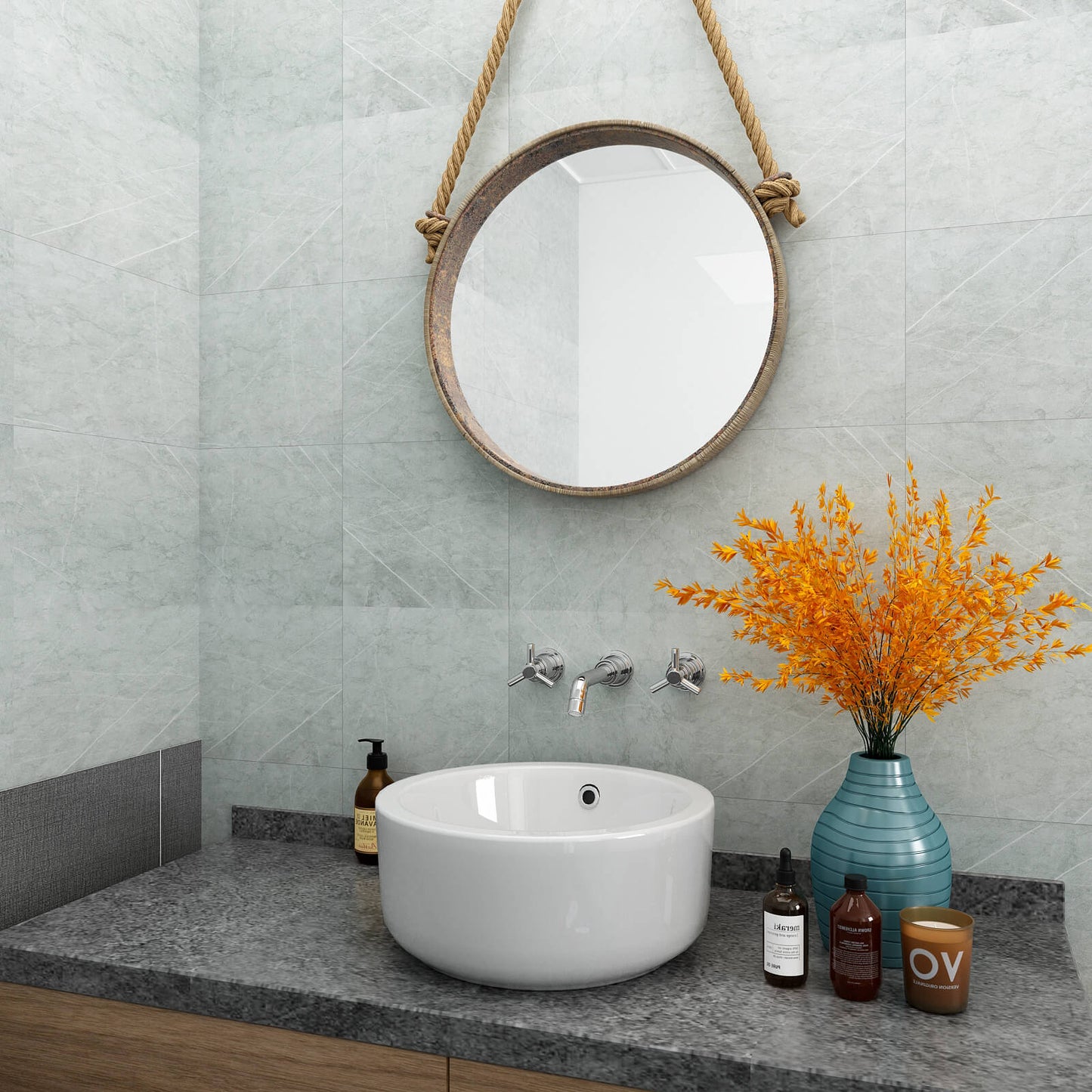     distressed-light-grey-marble-waterproof-wall-sticker-for-bathroom