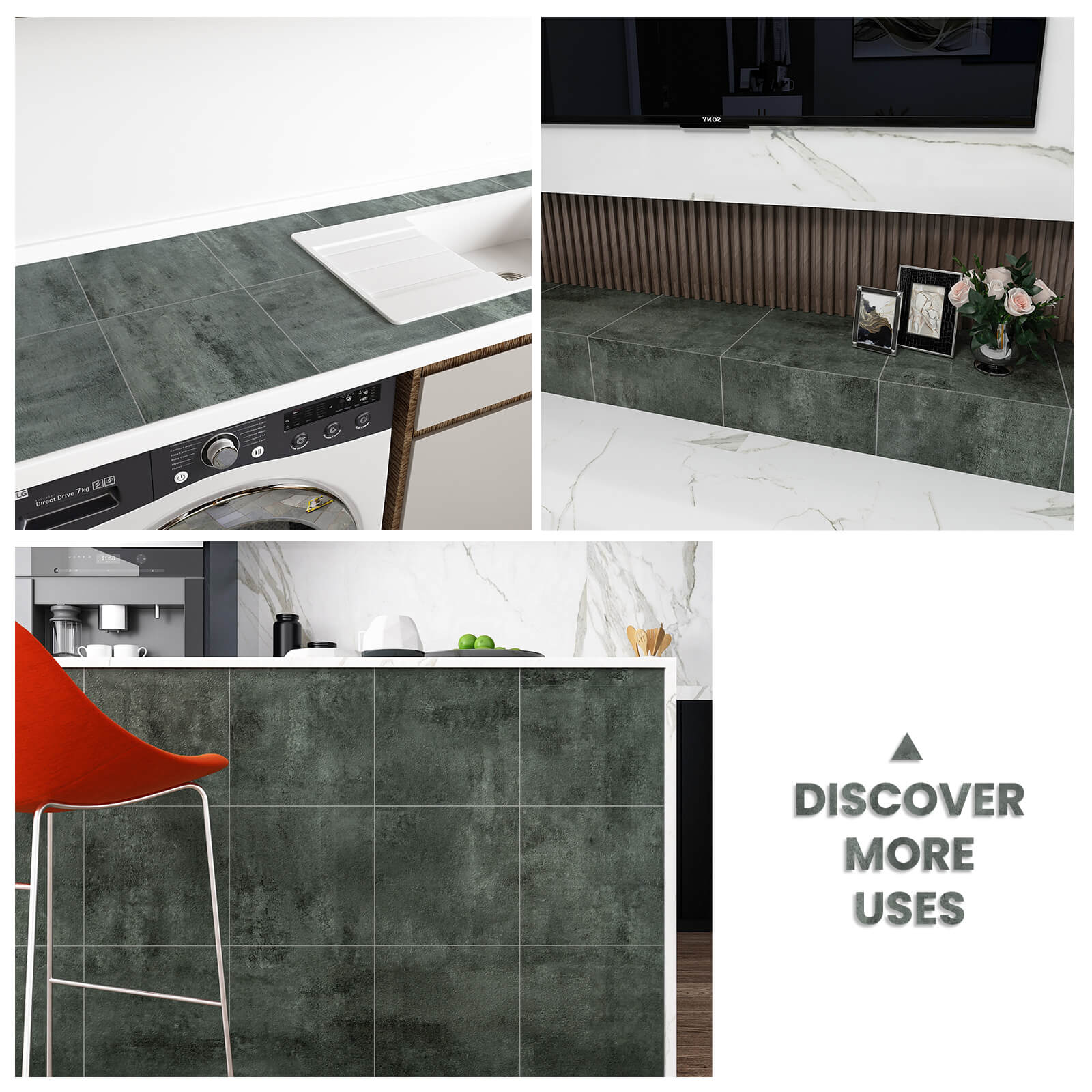     diy-on-countertops-wall-self-adhesive-peel-and-stick-dark-grey-tile