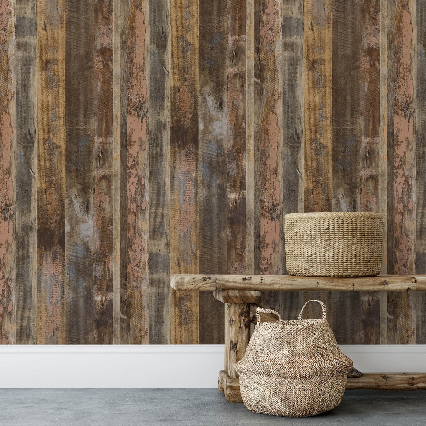farmhouse-adhesive-wood-wallpaper-for-walls