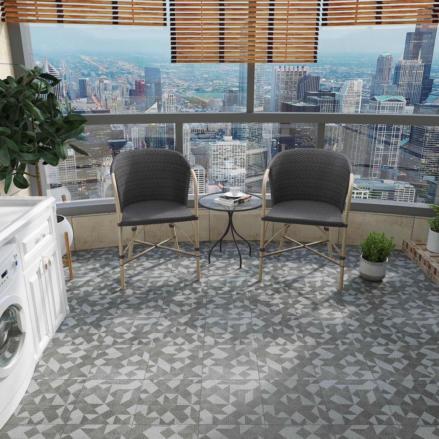     faux-geometric-carpet-peel-and-stick-tiles-for-balcony-floor