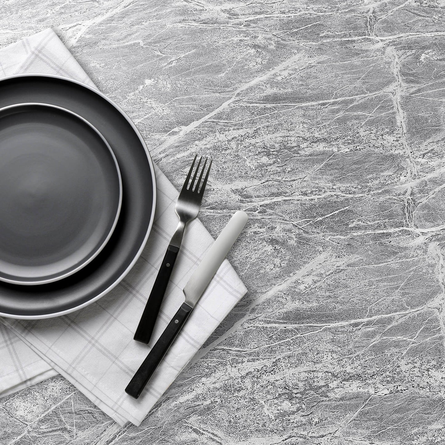 faux-marble-effect-adhesive-wallpaper-for-home-decor-gray