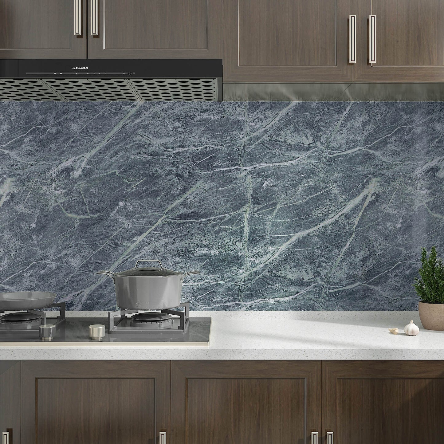    faux-marble-kitchen-backsplash-wall-paper-gray
