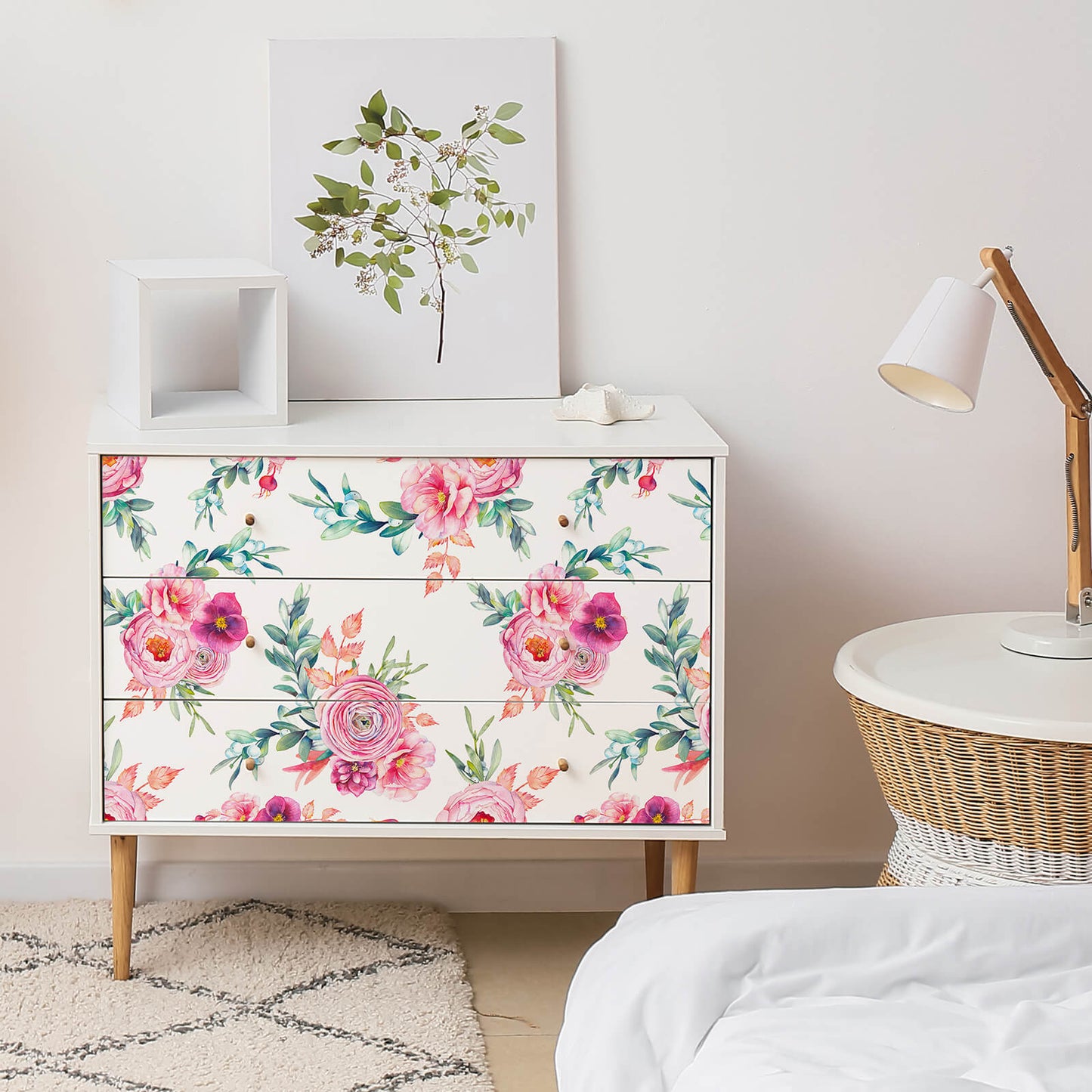    floral-vinyl-sticker-for-canbinets-diy-friendly