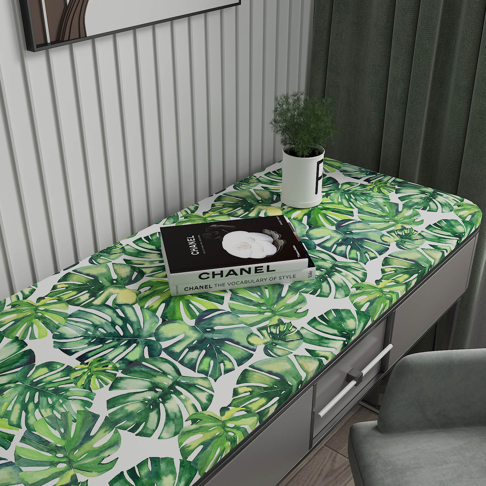 green-leaf-in-white-wallpaper-stick-on-coutertops