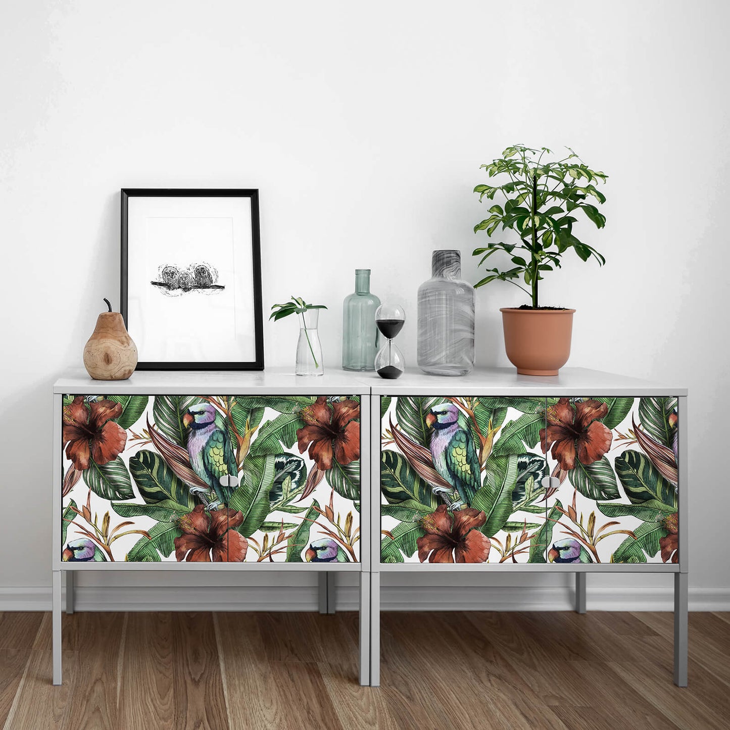 green-leave-flower-and-bird-contact-paper-for-cabinets