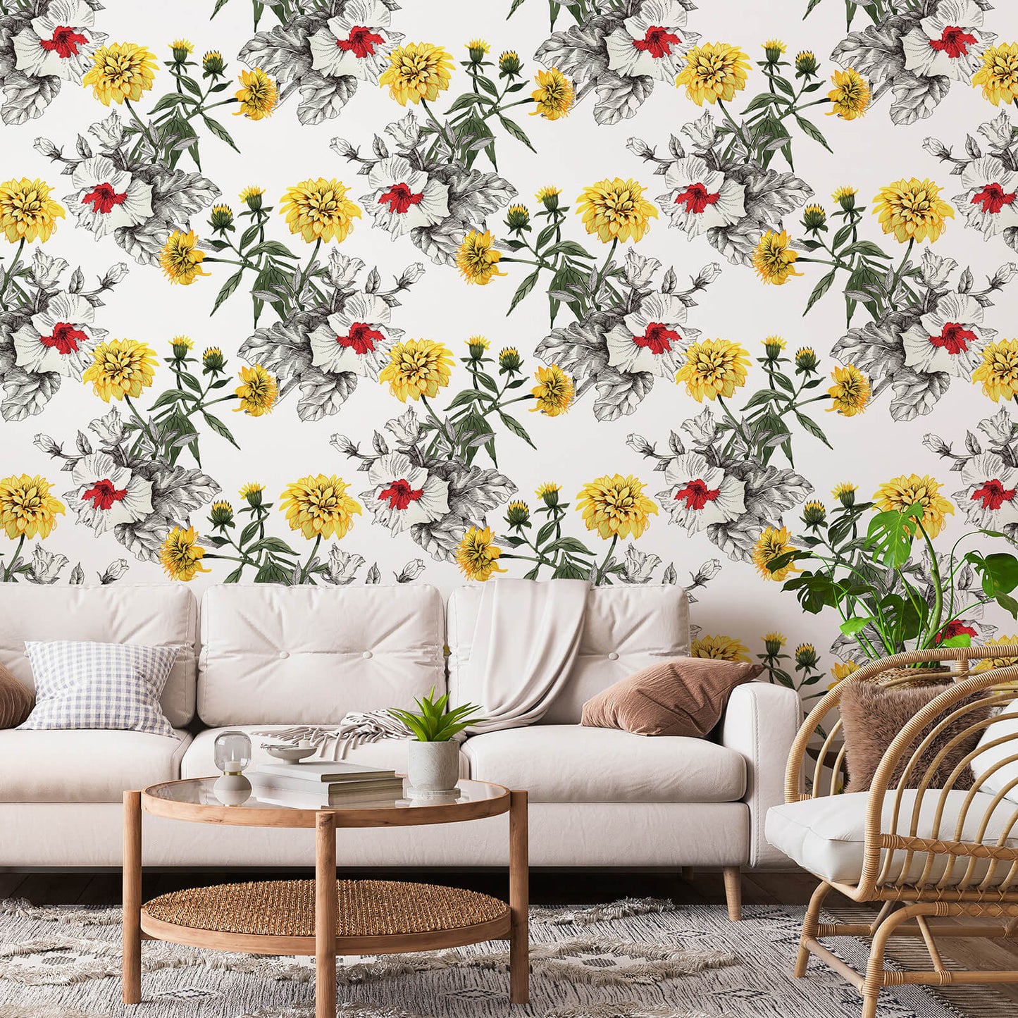    large-size-adhesive-floral-wallpaper-for-living-room