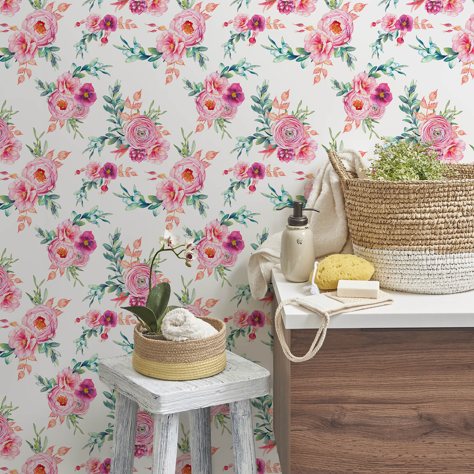 large-size-removable-floral-wallpaper-pink