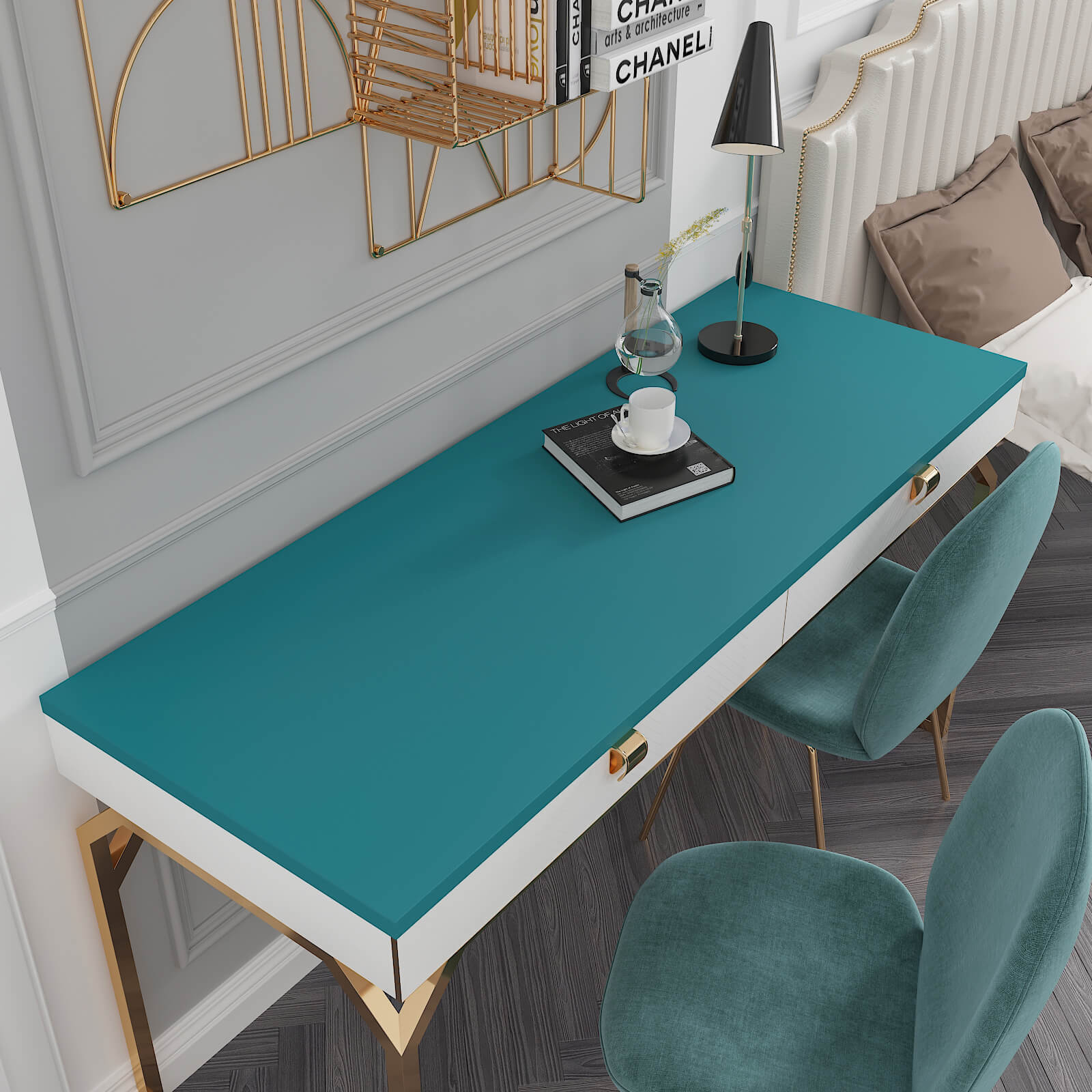 matte-green-contact-paper-for-desk-countertops