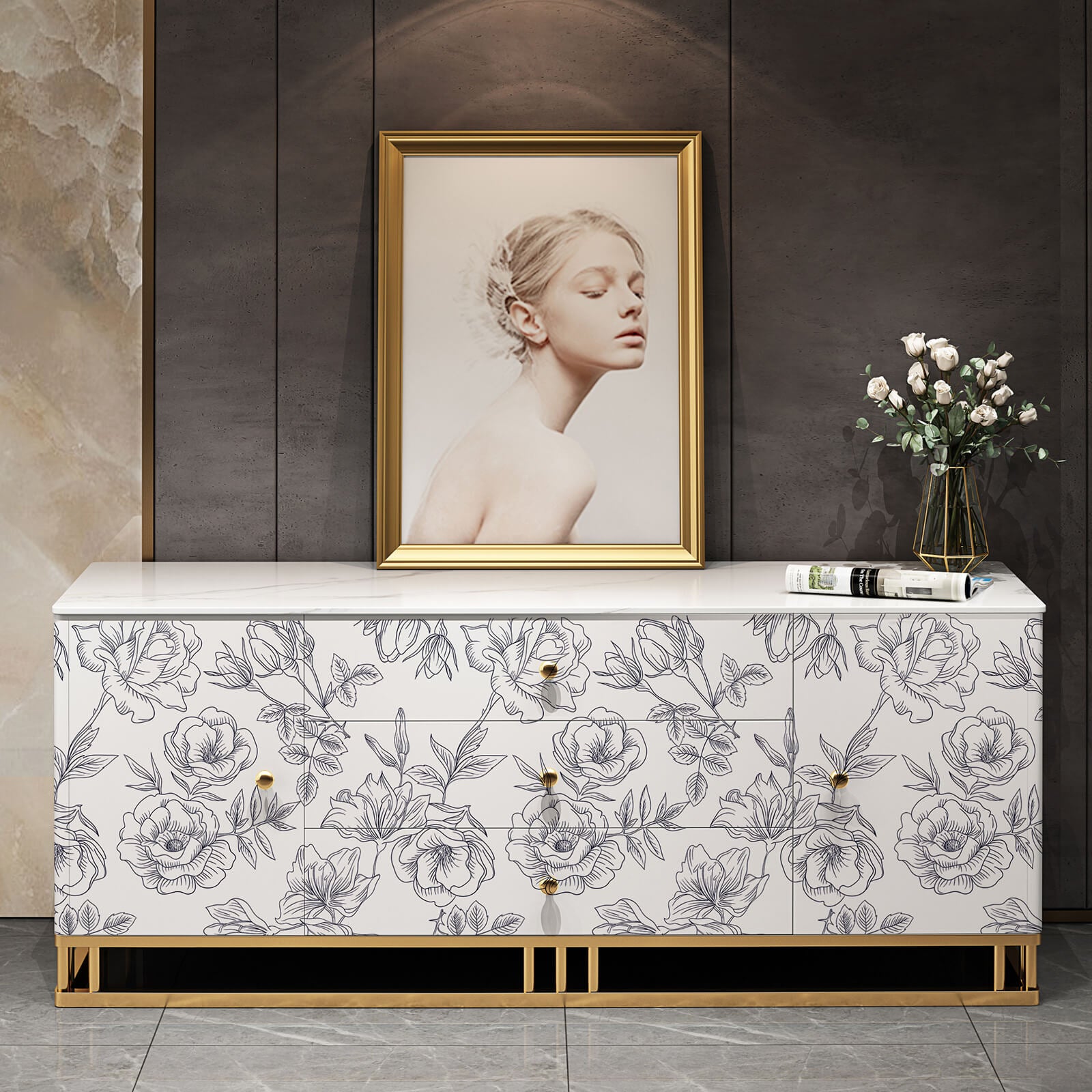    modern-floral-contact-paper-for-cabinets-peel-and-stick