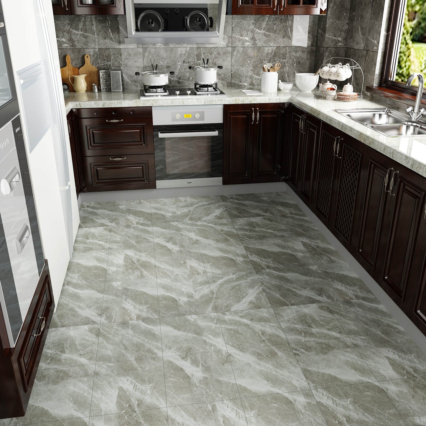     oil-proof-marble-tiles-for-kitchen-floor