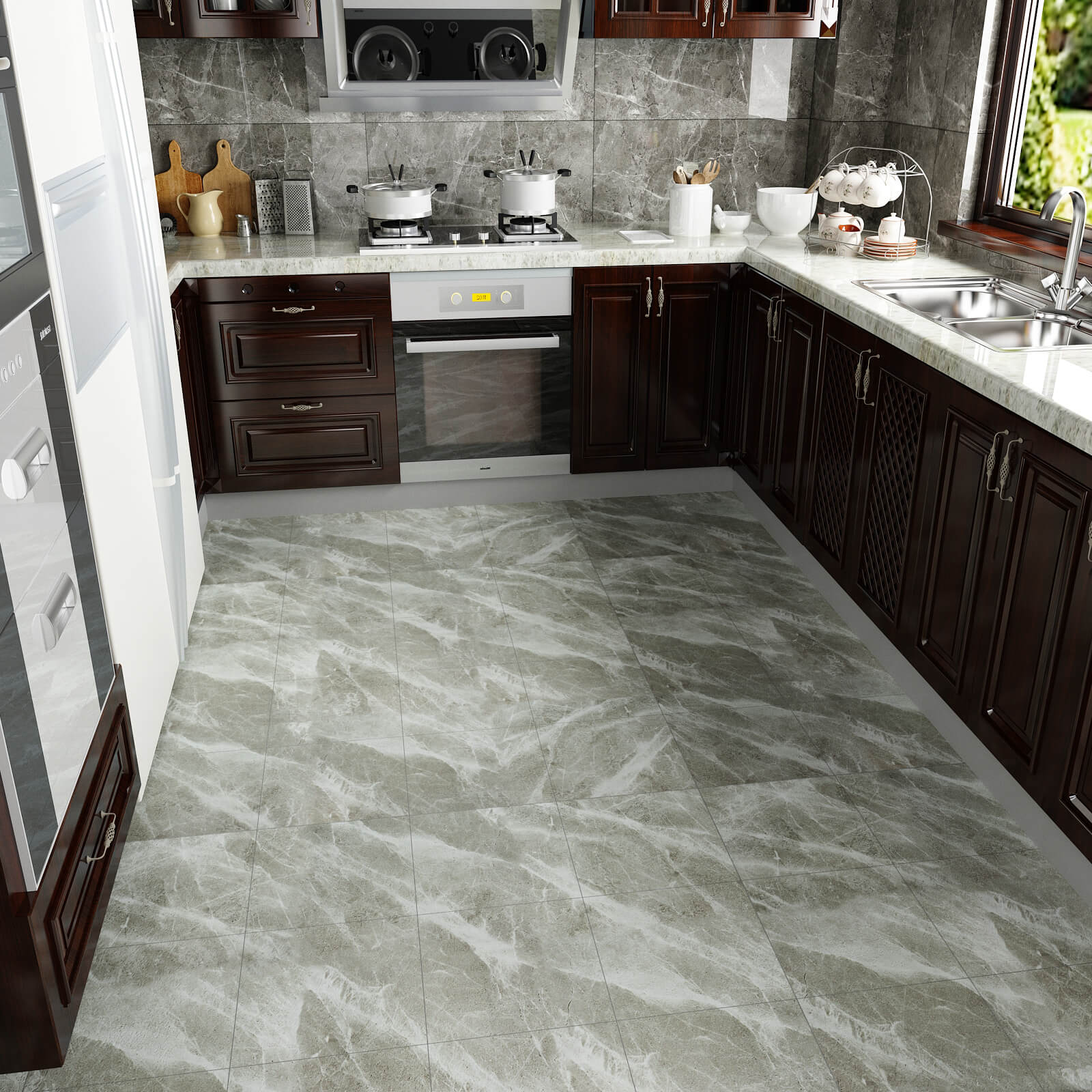     oil-proof-marble-tiles-for-kitchen-floor