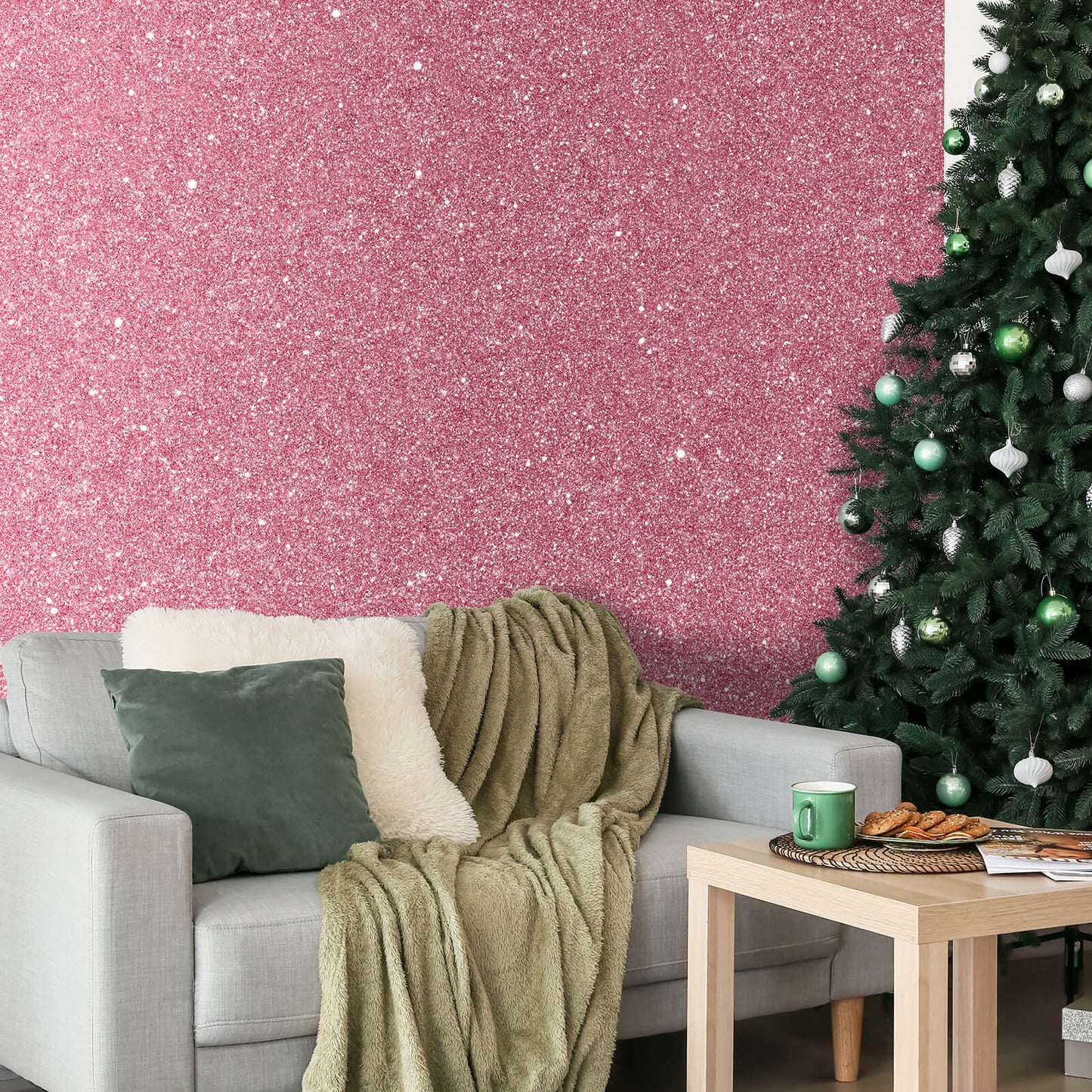 peel-and-stick-glitter-wall-covering-for-living-room-pink