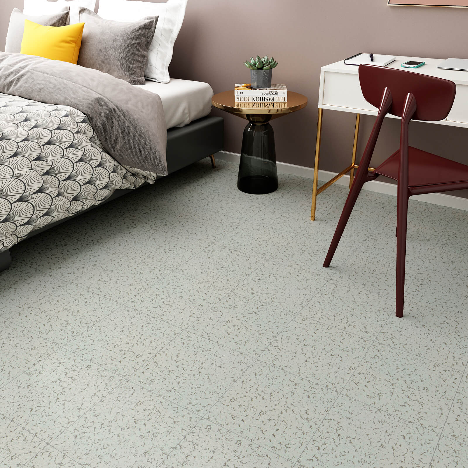     peel-and-stick-grey-granite-floor-tile-for-bedroom