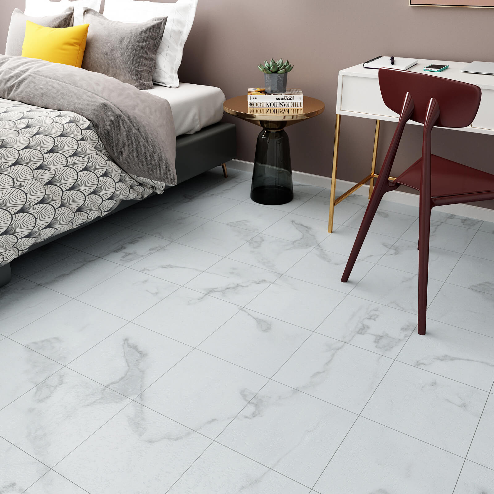    peel-and-stick-white-floor-tile-for-bedroom