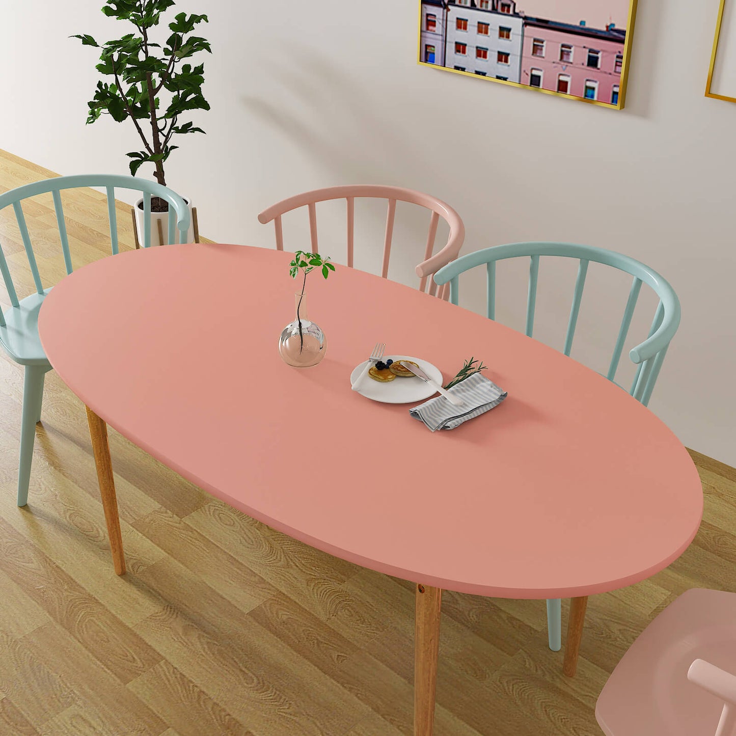 pink-table-sticker-vinyl-paper-waterproof