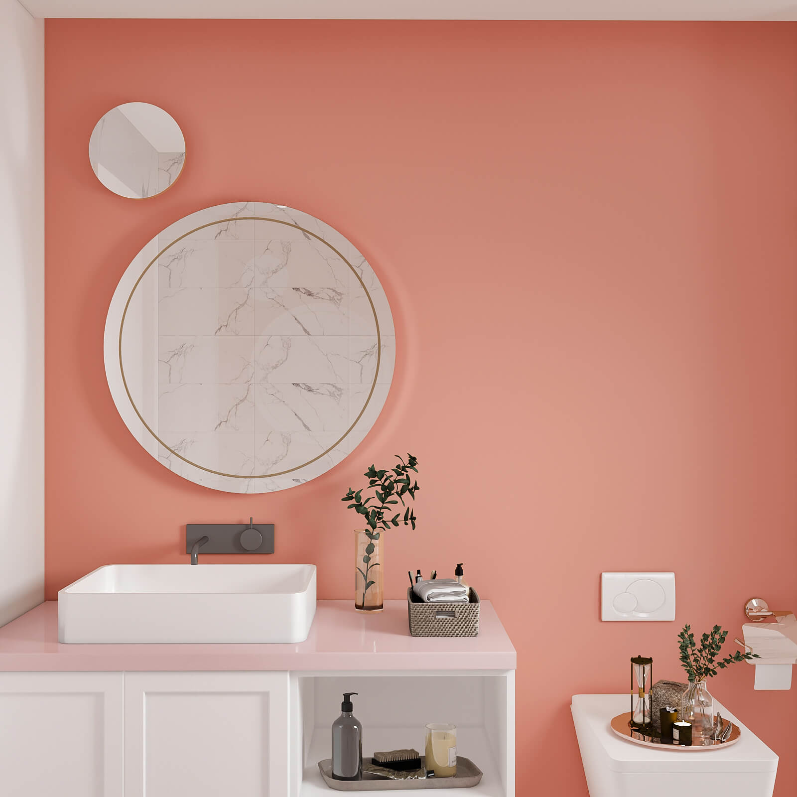 plain-color-wall-paper-for-bathroom-walls-salmon-pink